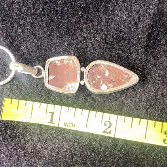 Wildhorse Jasper double gem 925 stamped pendant